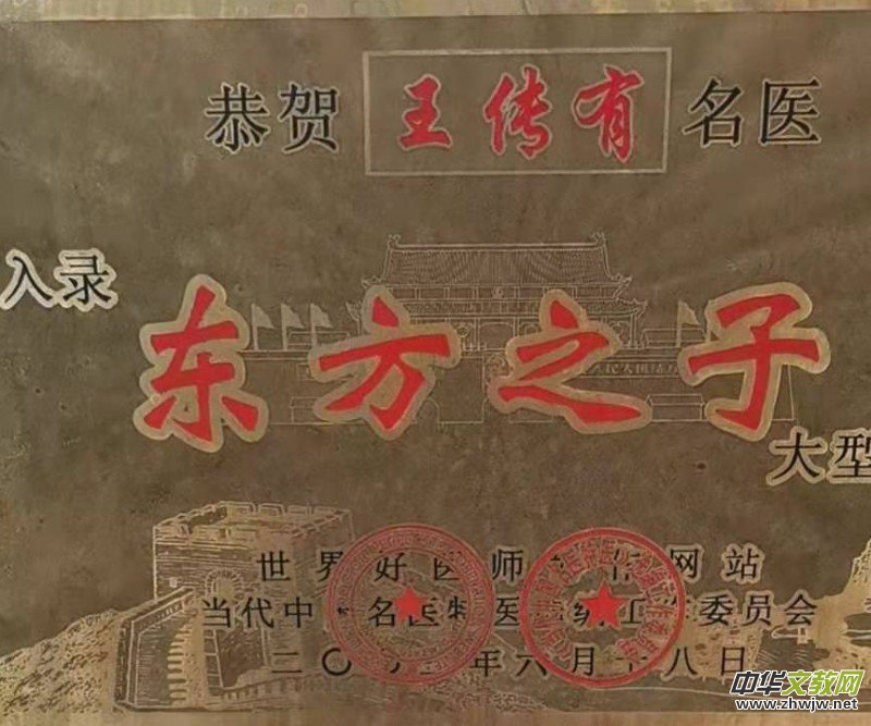 当代名医王传友,御医王天和中医传人